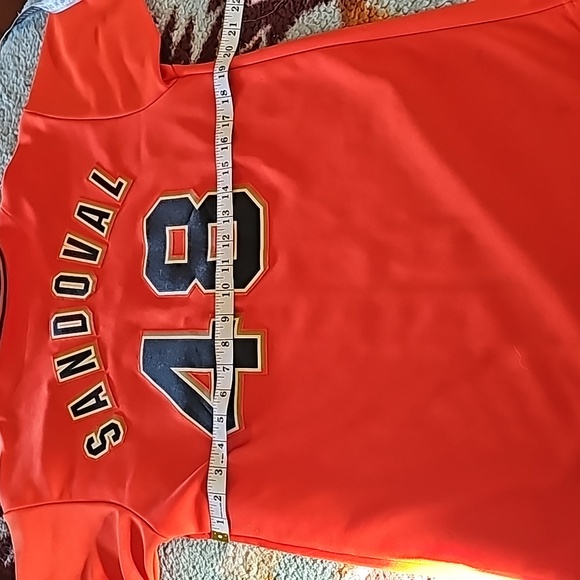 AWESOME VINTAGE SANDOVAL GIANTS BASEBALL BUTTON DOWN SHIRT - Picture 12 of 15